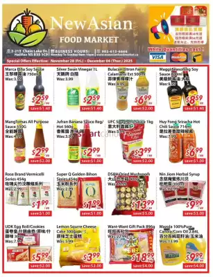 New Asian Food Market flyer (valid until 4-12)