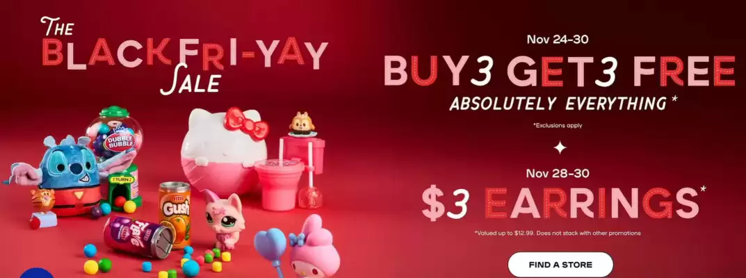 Folheto Claire's (válido até 30-11)