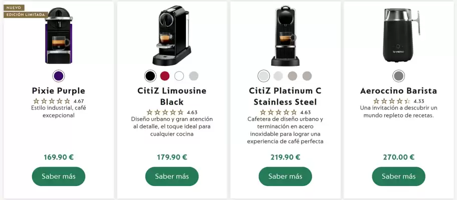 Folleto Nespresso (válido hasta el 11-12)