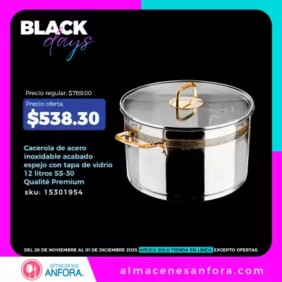 Catálogo Almacenes Anfora (válido hasta 1-12)