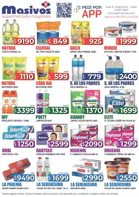 Catálogo Masivos (válido hasta 5-12)