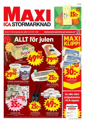 ICA Maxi reklamblad (giltig till och med 7-12)