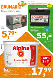 Globus Baumarkt Prospekt Seite 1