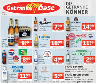 Getränke Oase Prospekt Seite 1