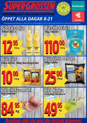 Supergrossen reklamblad (giltig till och med 12-01)