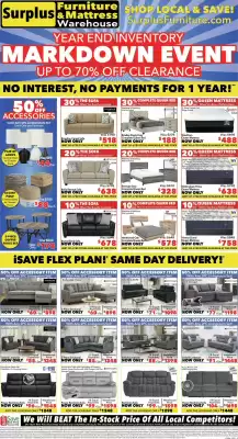Surplus Furniture flyer (valid until 8-12)