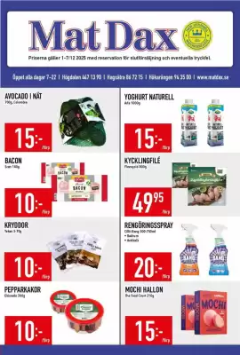 Matdax reklamblad (giltig till och med 7-12)