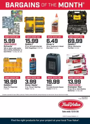 True Value weekly ad (valid until 31-12)