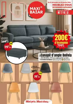 Catalogue Maxi Bazar (valable jusqu'au 4-01)