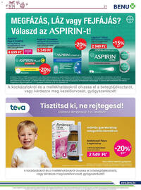 Benu Gyógyszertárak akciós újság Oldal 21