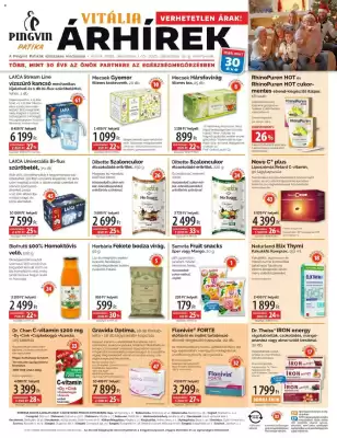 Pingvin Patika akciós újság (érvényes eddig: 31-12)