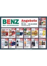 Benz Getränke Prospekt Seite 1