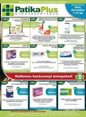 PatikaPlus akciós újság (érvényes eddig: 31-12)