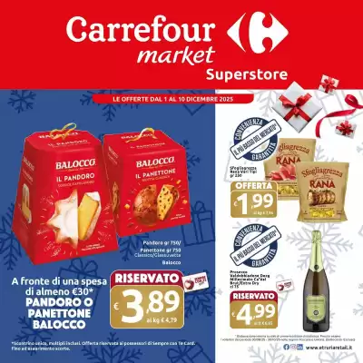 Volantino Carrefour Market (valido fino al 10-12)