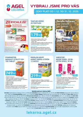 Lékárna AGEL leták (platné do 31-12)