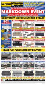 Surplus Furniture flyer Page 1