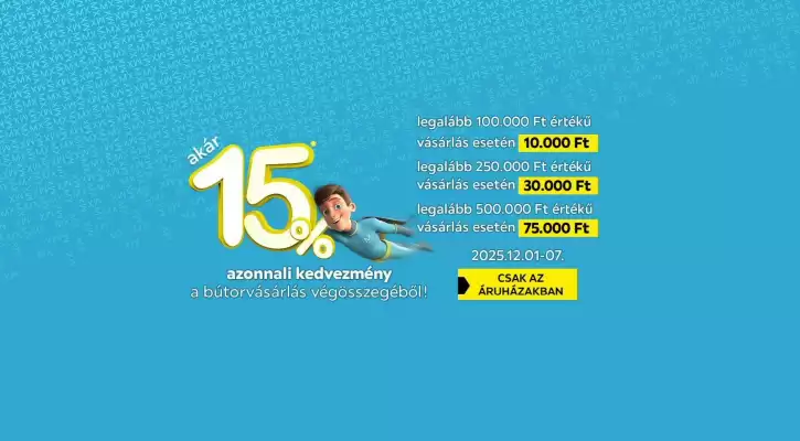 Möbelix akciós újság (érvényes eddig: 7-12)