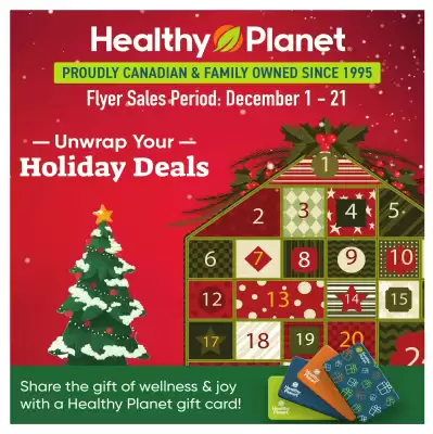Healthy Planet flyer (valid until 9-12)