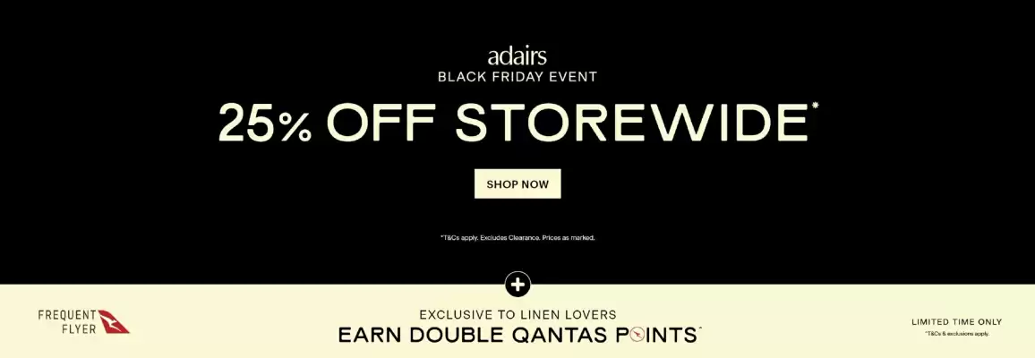 Adairs catalogue (valid until 3-12)