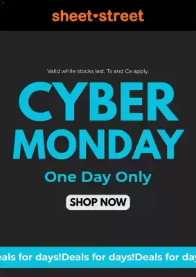 Sheet Street catalogue (valid until 1-12)