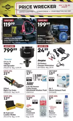 Princess Auto flyer (valid until 1-01)