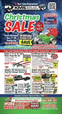 KMS Tools flyer (valid until 1-01)