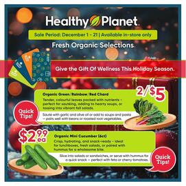Healthy Planet flyer Page 1
