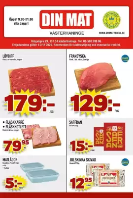 Din Mat reklamblad (giltig till och med 7-12)