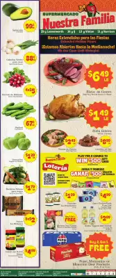 Supermercado Nuestra Familia weekly ad (valid until 6-12)
