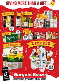 Bargain Booze leaflet Page 1