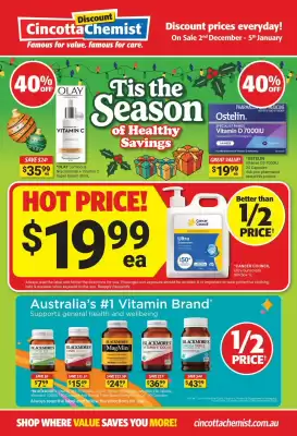Cincotta Chemist catalogue (valid until 5-01)
