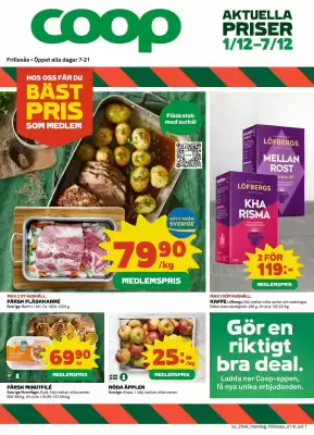 Coop Konsum reklamblad (giltig till och med 7-12)