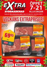 Extra Mjällby Stormarknad reklamblad vecka 49 Sida 1