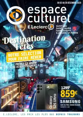 Catalogue E.Leclerc Espace Culturel (valable jusqu'au 28-12)