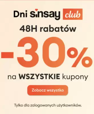Sinsay gazetka (ważność do 4-12)