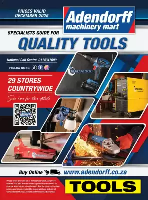 Adendorff Machinery Mart catalogue (valid until 31-12)