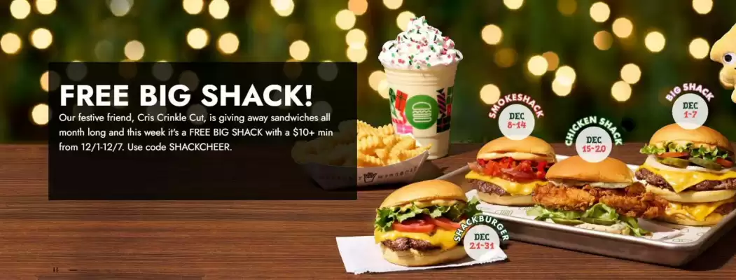 Shake Shack catalogue (valid until 7-12)
