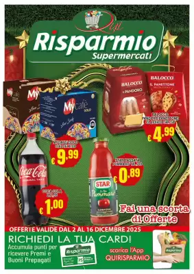 Volantino Risparmio Supermercati (valido fino al 16-12)