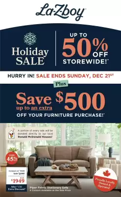 La Z Boy flyer (valid until 10-12)