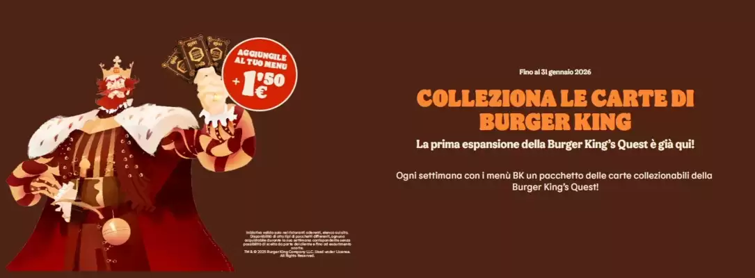 Volantino Burger King (valido fino al 31-01)