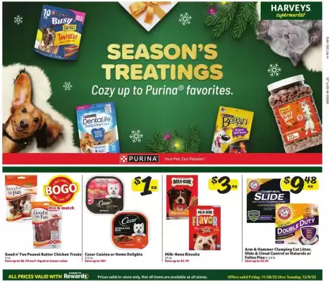 Harveys Supermarkets weekly ad (valid until 16-12)