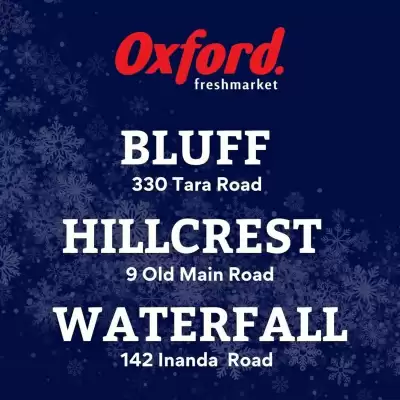 Oxford Freshmarket catalogue (valid until 9-12)