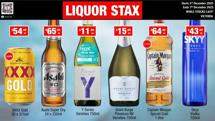 Liquor Stax catalogue (valid until 7-12)
