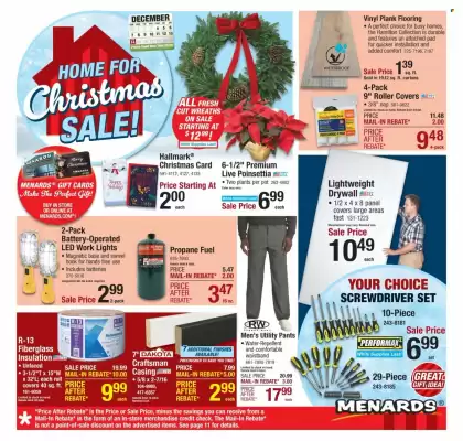 Menards weekly ad