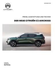 Citroen Flugblatt | C3 Aircross Seite 1