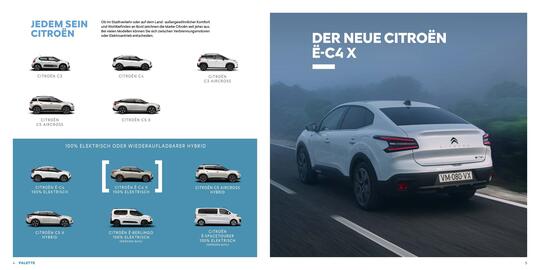 Citroen Flugblatt | ё-C4 X Seite 3