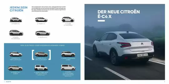 Citroen Flugblatt | ё-C4 X Seite 3