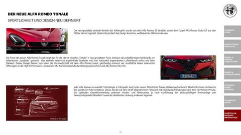 Alfa Romeo Flugblatt | Tonale Seite 22