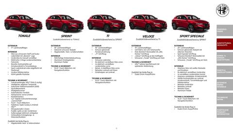 Alfa Romeo Flugblatt | Tonale Seite 4
