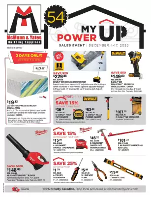 McMunn & Yates Building Supplies flyer (valid until 10-12)